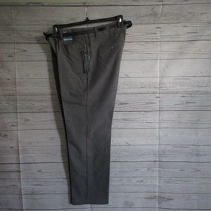 NWT - COVINGTON grey belted Trouser dress pants - sz 14P - MSRP $44.00